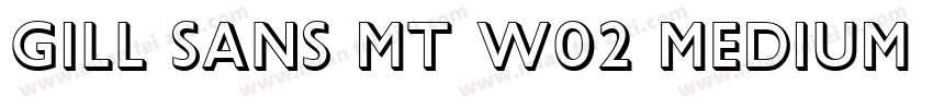 Gill Sans MT W02 Medium Italic字体转换